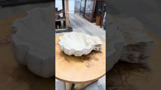 Shell Shaped Italian Marble Holy Water Stoup