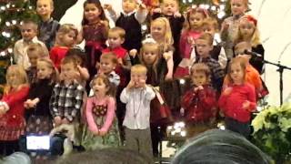 Lucas singing Christmas show 2015