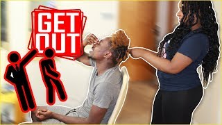 GET OUT MY HOUSE!! PRANK 😰👊😭 (he almost cried)