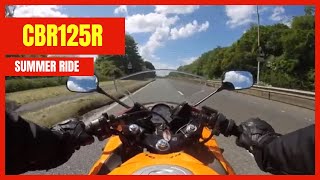 CBR125R black widow exhaust blast down A556