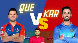 QUE VS KAR | QUE VS KAR DREAM11 TEAM PREDICTION | QUE VS KAR PSL T20 #psl #t20  #dream11prediction