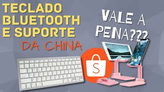 (CUSTO-BENEFÍCIO) Comprei TECLADO BLUETOOTH e SUPORTE pela Shopee.