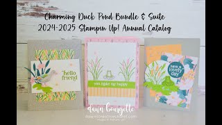 REPLAY FB Live #135 - 4 cards + swap inspo with the Charming Duck Pond Bundle #stampinup