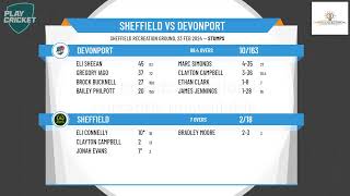 Cricket North West - CNW Men's First Grade - Round 15 - Sheffield v Devonport - Day 1