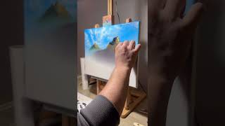 Paint Like Bob Ross #art #painting #oilartist #oilpainting #oilart #artistpainting #artshorts