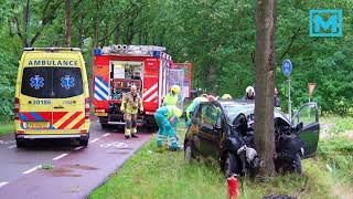 Vrouw raakt ernstig gewond bij eenzijdig ongeval in Kaatsheuvel