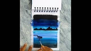 || Beautiful nature Painting for beginners || #painting #landscape #begginers