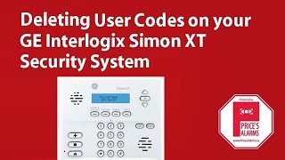 Deleting User Codes to the GE Interlogix Simon XT Security System