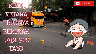 TRUK BERUBAH BENTUK JADI BUS TAYO | LUCU BIKIN NGAKAK #bustayo #berubahbentuk