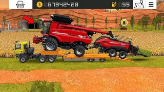 Best Gameplay Farming Simulator 18 Wheat 🌾 And Corn 🌽 Harvest with Wheat Storage