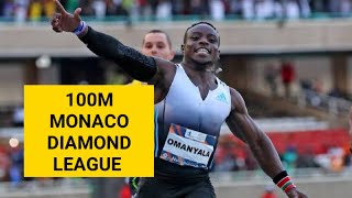 Omanyala to win at Men's 100M  Monaco Diamond League?