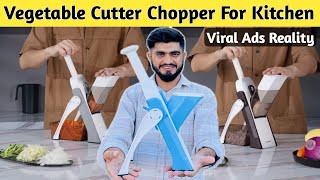 Viral Ads Reality Vegetable Cutter Chopper for Kitchen || Multifunctional Vegetable Cutter Chopper