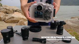 SeaFrogs 40M/130FT Underwater camera housing for Sony A7 II A7R II A7S II New Generation