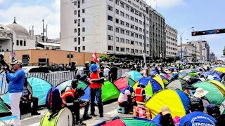 AV ABANCAY: POR SEXTO DÍA CONTINÚA LAS MARCHAS Y PROTESTAS EN CENTRO DE LIMA | DÍA 23/11/2024