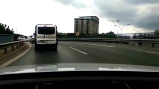 Crazy Audi Driver Slaloms Between Cars in Heavy Traffic