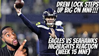 SEAHAWKS UPSET THE EAGLES!! REACTION TO Philadelphia Eagles vs Seattle Seahawks | Week 15 Highlights