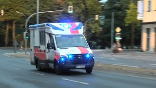 RTW DRK-RW Stralsund-Paschenberg auf Einsatzfahrt zum Hauptbahnhof