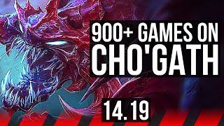 CHO'GATH vs VOLIBEAR (TOP) | Comeback, 900+ games | EUW Diamond | 14.19