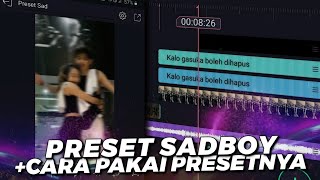 PRESET SADBOY YANG LAGI NGETREND DI TIKTOK + CARA PAKAI PRESETNYA | ALIGHT MOTION TUTORIAL