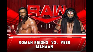 WWE 2K23 | Roman Reigns vs Veer Mahan One on One | Raw 2023