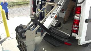 Heavy floor finisher on truck.