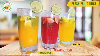 Juice Recipe | জুস রেসিপি | PINEAPPLE JUICE | ORANGE | WATERMELON JUICE