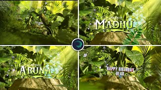 3D Nature Name Art Video editing in Alight Motion Instagram trending video editing Trending Love