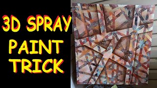 Easy 3D Spray Painting Trick for any type of painting or object.