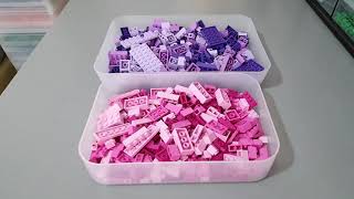 LEGO x6 Packets of Pink and Purple Bricks | Speed Opening