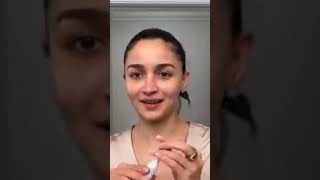 Alia Bhatt's guide to ice water facials & foundation _ free makeup #skincare #glow #viral