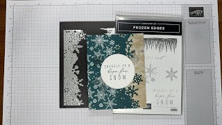 Stampin’ Up! Frozen Edges Winter Card Tutorial