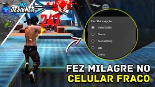 LISO NO ULTRA 😱! COMO TIRAR OS LAGS e TRAVAMENTOS DO FREE FIRE! App para remover lag do ff