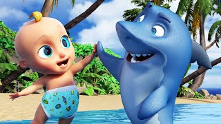 Baby Shark - Nursery Rhymes & Kindergarten Kids Songs | Happy Toddlers Music