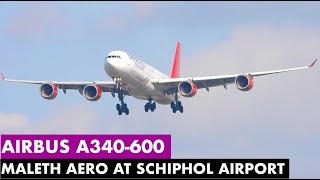 LIVE Streaming 🔴#SCHIPHOL AIRPORT - AIRBUS A340-600 LANDING