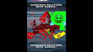 Countries Relations With Russia #shorts