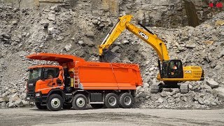 40 ton Scania heavy tipper in Ukrainian mine - HYVA hydraulic system