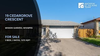 House for Sale | 19 Cedargrove Crescent | Mission Gardens, Winnipeg