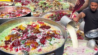 Loaded Ice Cream Falooda Milkshake | NON STOP Jungle Falooda | Delicious Dry Fruit Juice Making