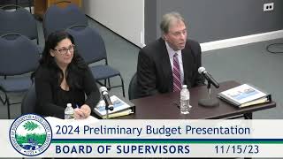 2023 Northampton Twp. Board of Supervisors Budget Presentation