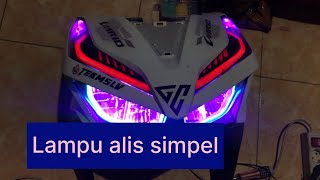 Knapa baru tahu cara pasang lampu alis simpel paling keren vario 125/150