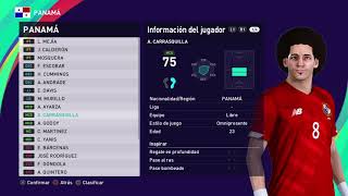 Selección de Futbol de 🇵🇦Panamá eliminatorias Concacaf 🇶🇦Qatar 2002⚽️PES 2021⚽️