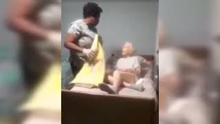 Caregiver and Elderly woman assault themselves ( Richie love )