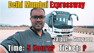 Volvo RSRTC Bus 🚌 Jaipur to Gurgaon via Delhi Mumbai Expressway