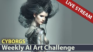 Weekly AI Art Challenge Ep:9 "Cyborgs!" - MidJourney & Stable Diffusion + Photoshop weekly challenge