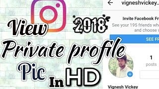 How To View Private Instagram Profile Pic Without Following | Full Size HD | download profile pic