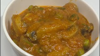 Mushroom peas masala | mushroom peas gravy