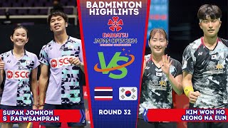 S Jomkoh/S Paewsampran (THA) Kim/Jeong (KOR) | Japan Open 2024 Badminton