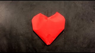 How To Make  Paper Heart. Origami 3D heart.