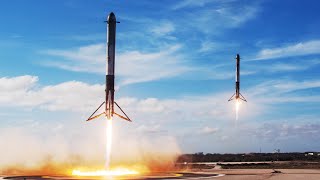 SPACEX FALCON HEAVY SIDE BOOSTER LANDING.