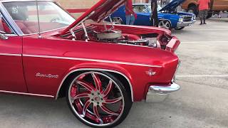 Candy Red 1966 Chevrolet Impala SS on Forgiato Wheels